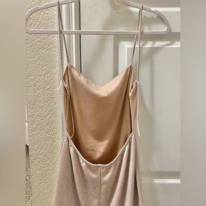 Windsor Glitter Open Back Mini Dress